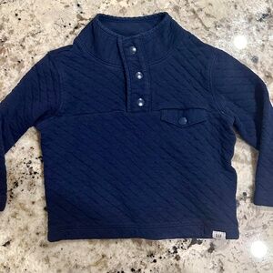 *GENTLY WORN* babyGap 2 Year Quilted 3-Button Quarter Button Pullover